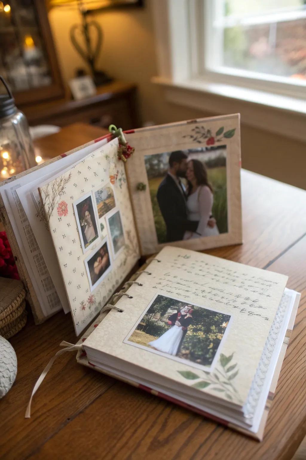 Capture your memories with a personalized photo album.