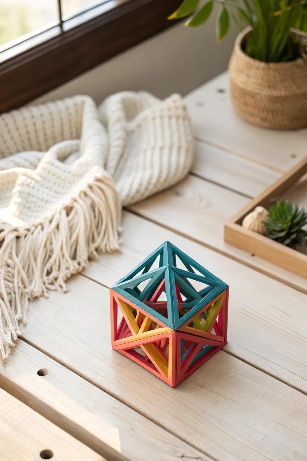 Explore the world of geometry with vibrant 3D-printed shapes—perfect for sparking creativity in young minds!