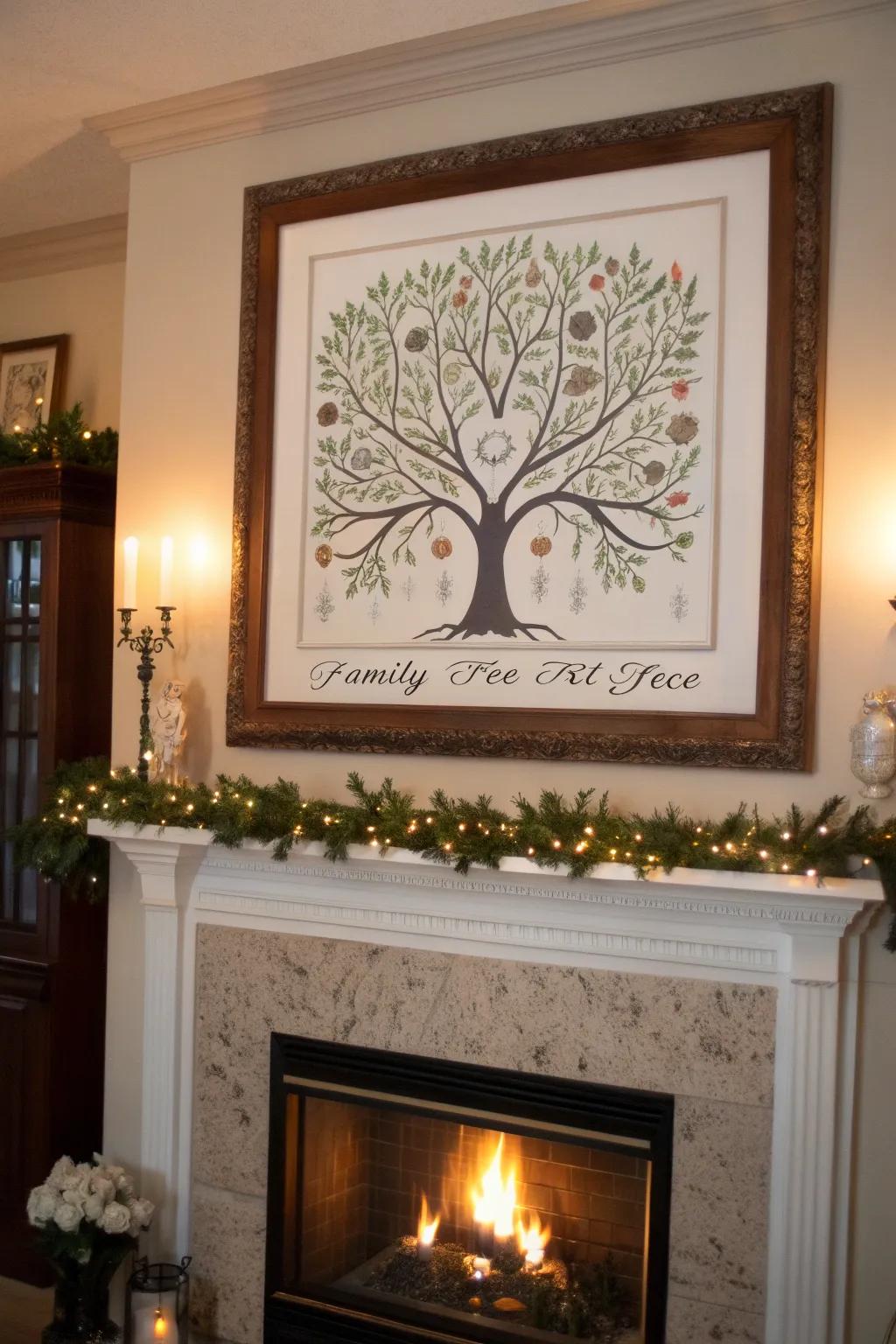 A personalized family tree art piece makes a heartfelt gift for Dad's 60th birthday.