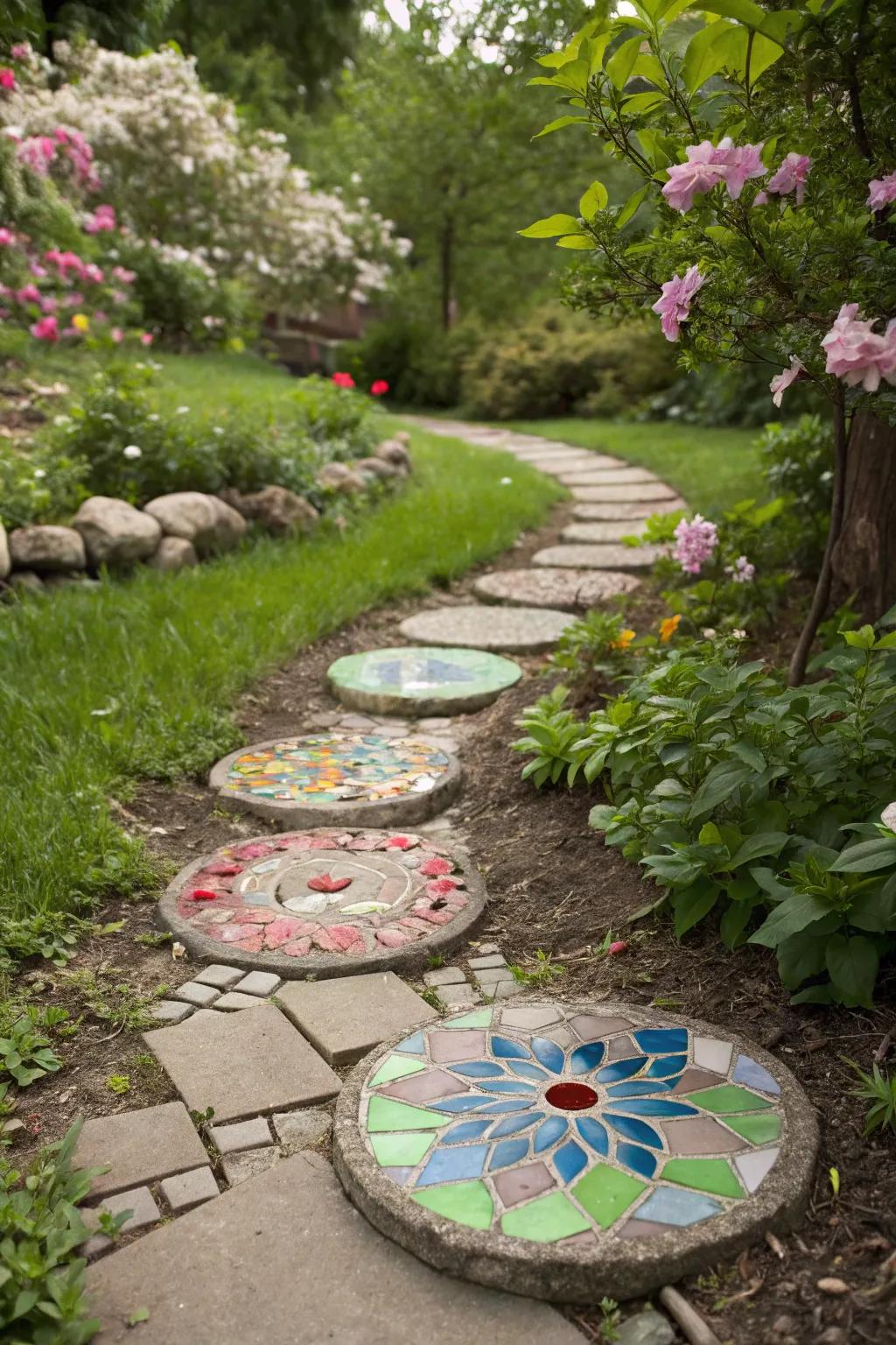 Brighten up your garden with personalized stepping stones.