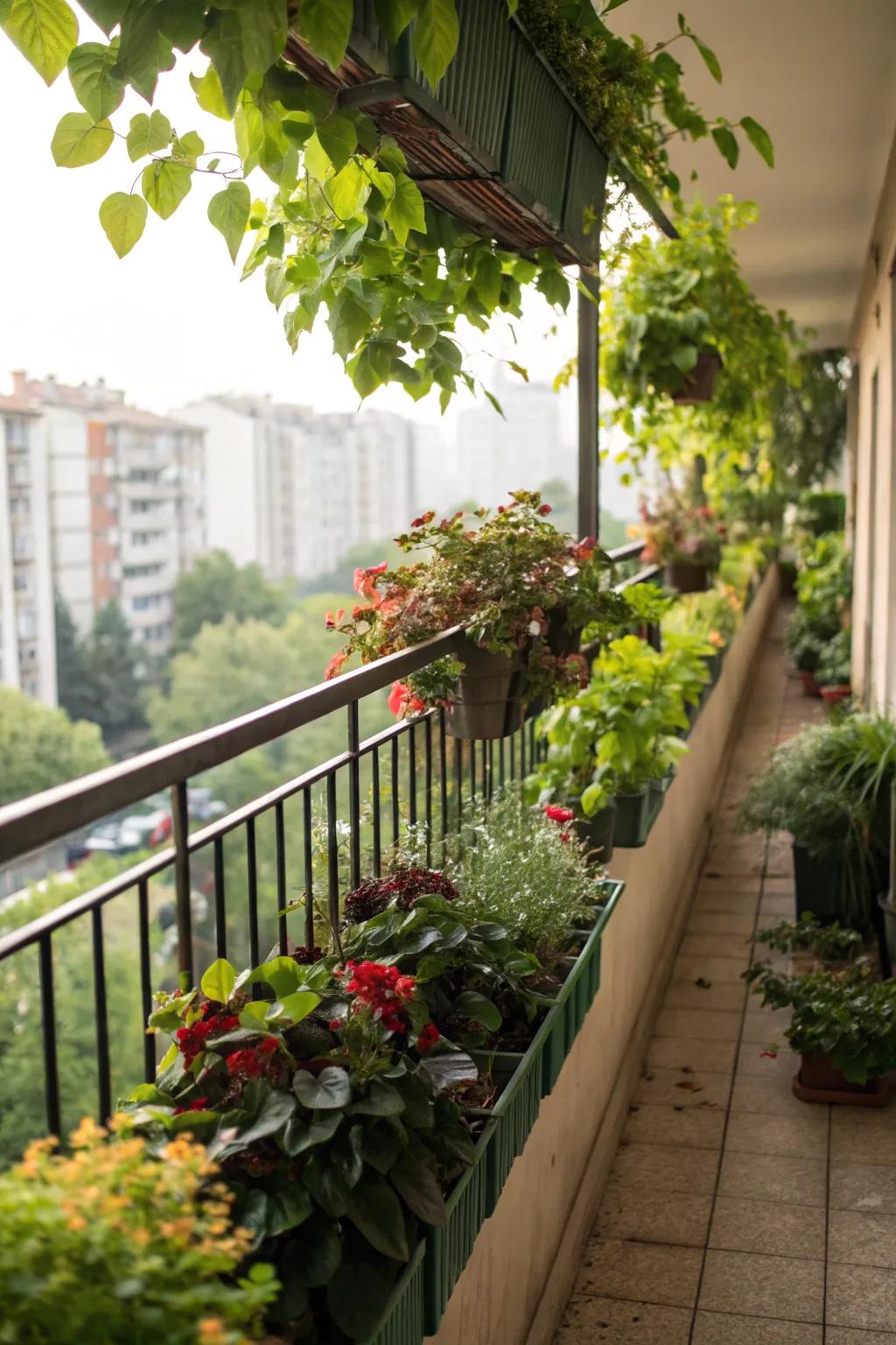 A vertical garden brings nature to your doorstep.