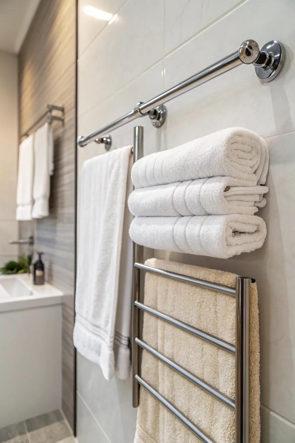 Towel bars offer a timeless and efficient solution for drying towels.