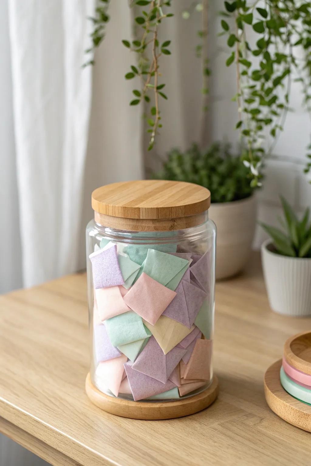 Capture cherished moments with a Memory-Filled Note Jar, a beautiful blend of nostalgia and minimalist elegance.