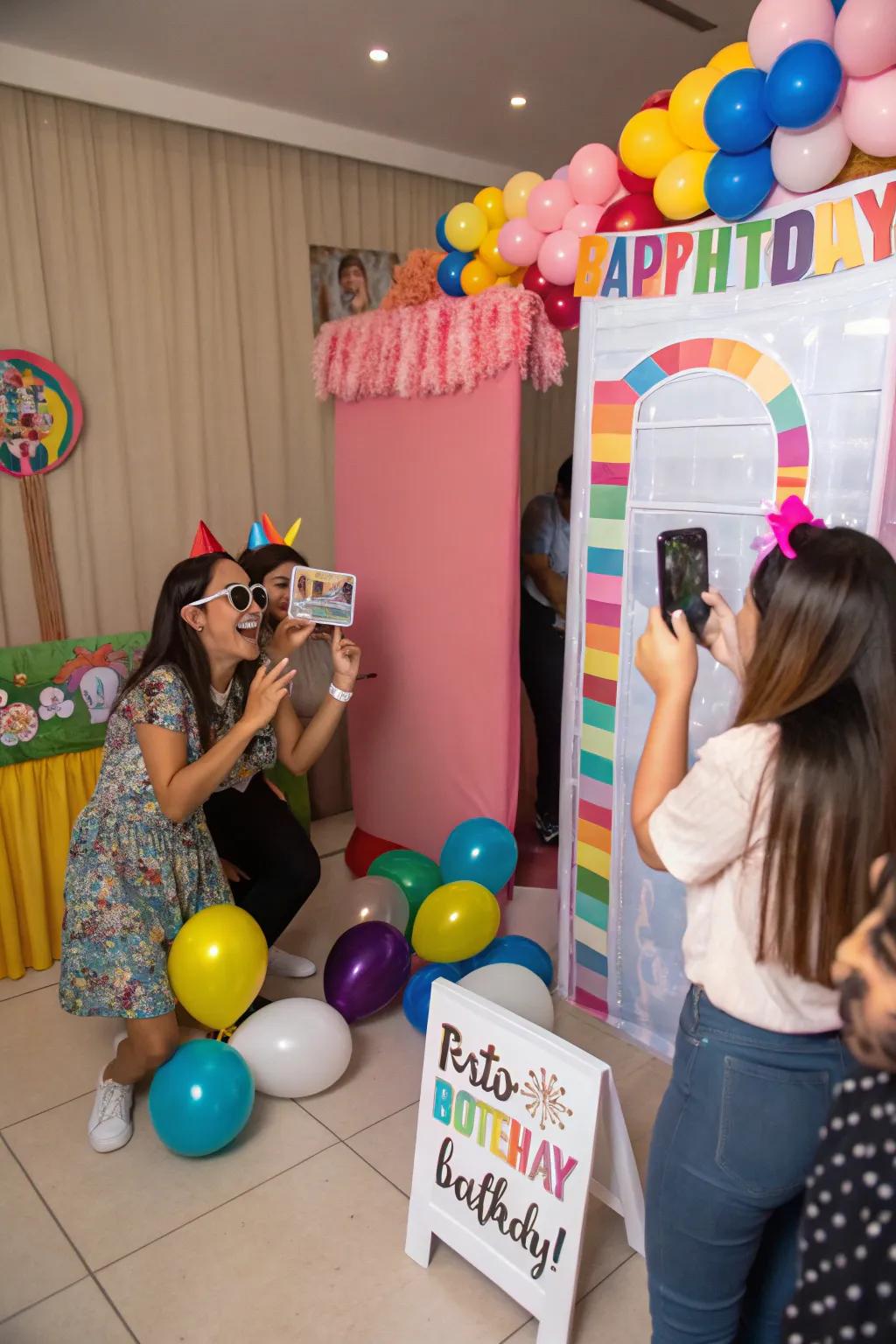 Capture the moment with a photo booth guest book.