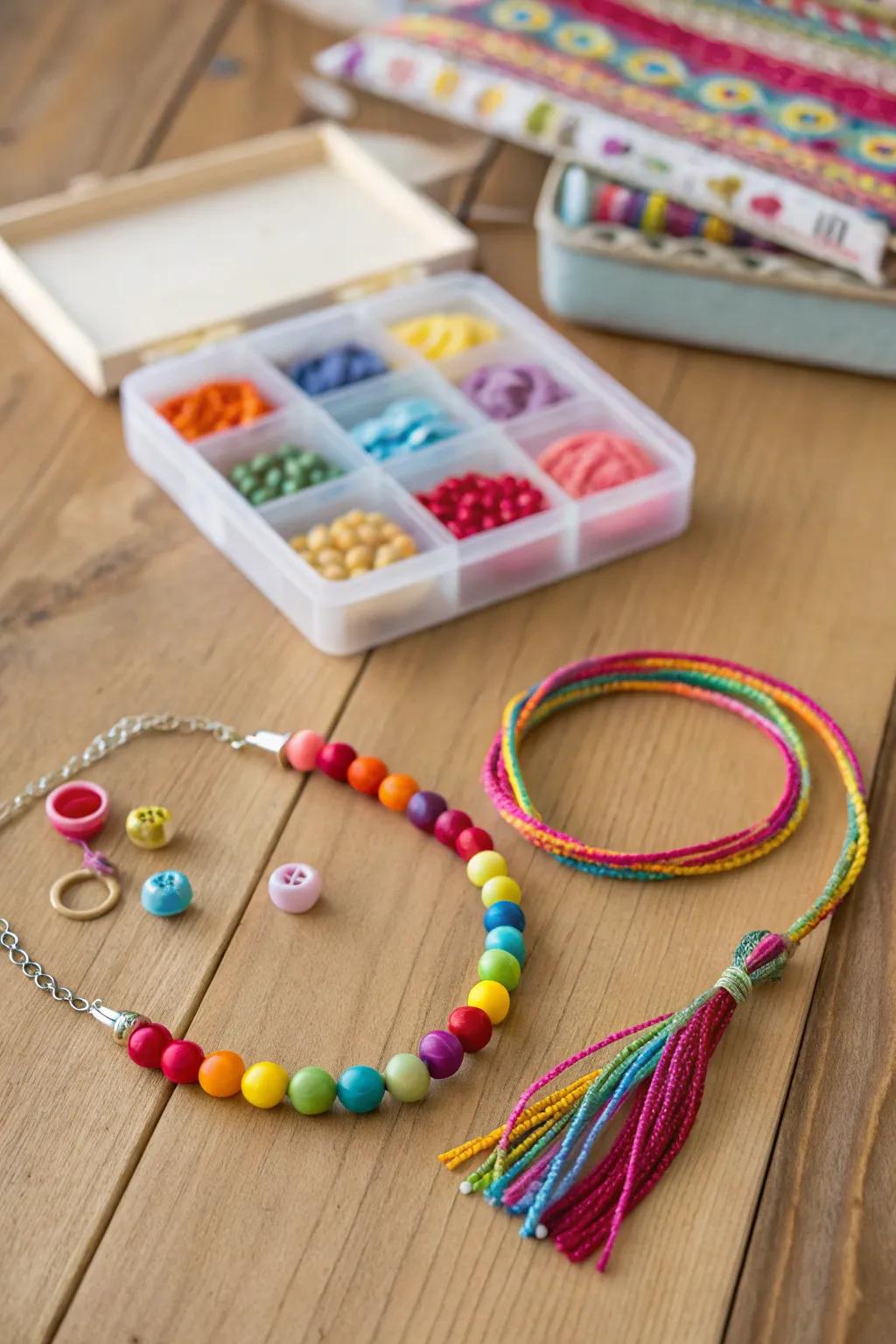 Ignite creativity with a DIY friendship bracelet kit.