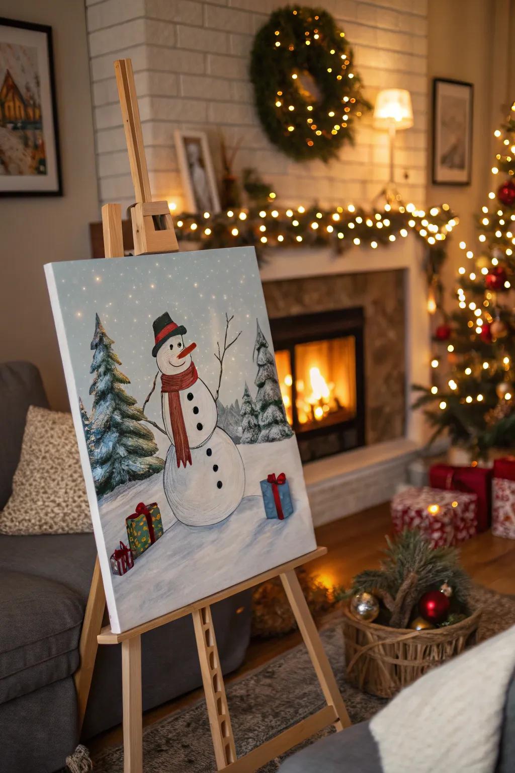 Bring your snowman to life with a touch of creativity and color!