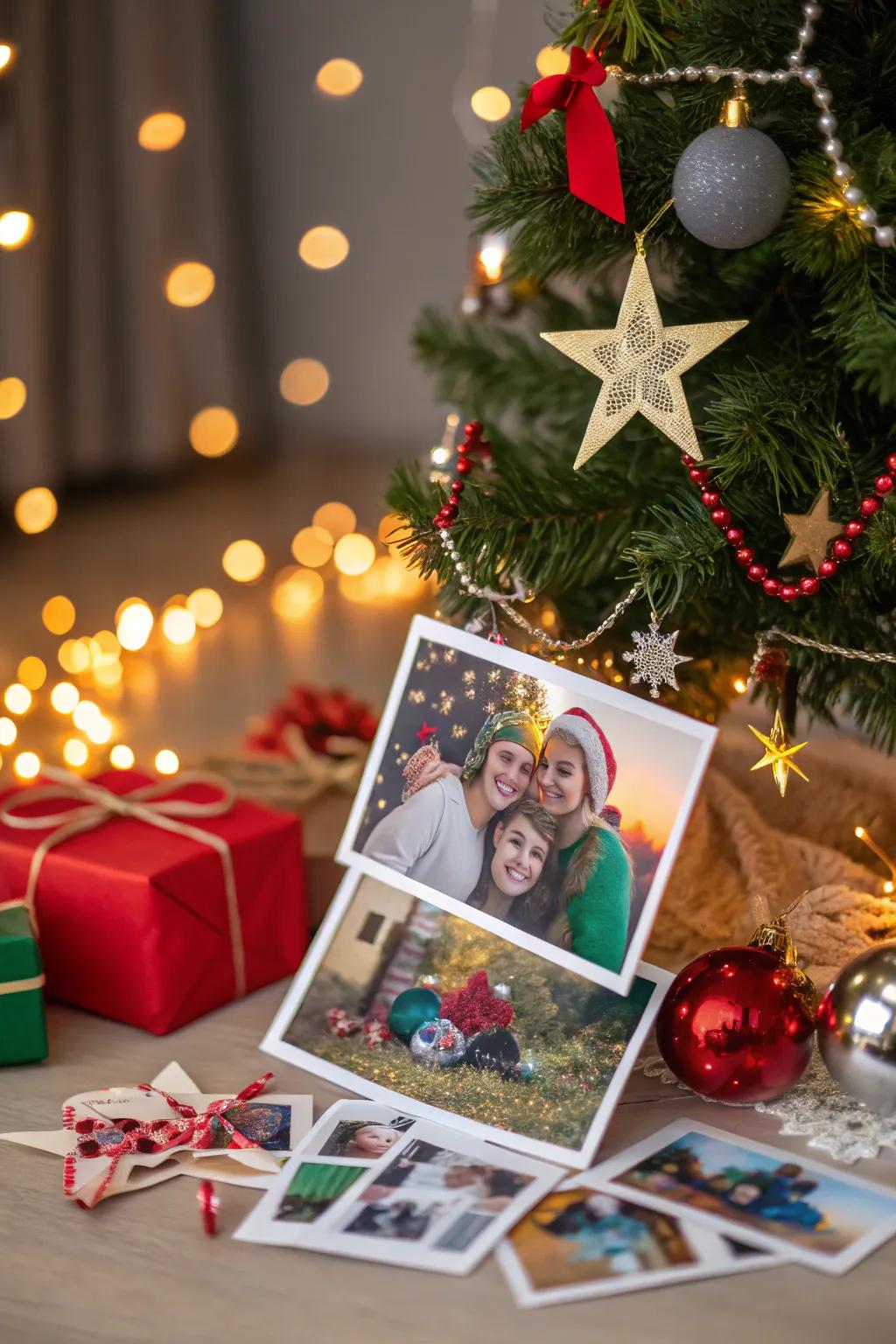 Create a vibrant collage with your favorite holiday photos.