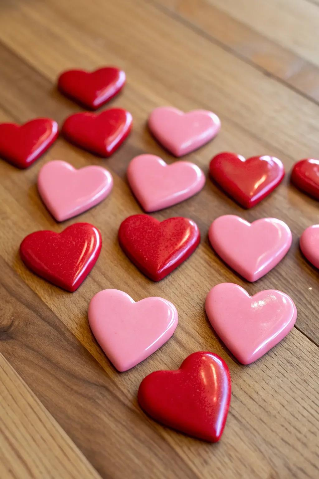 Create charming heart-shaped magnets that are perfect for gifts or personal use.