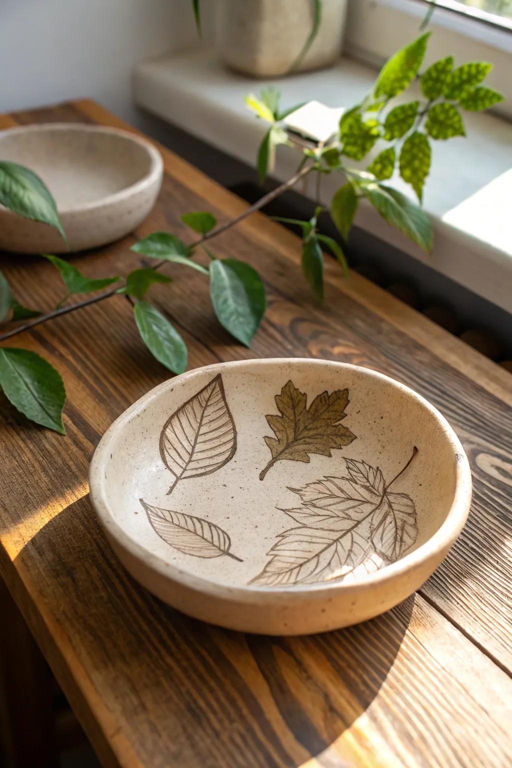 Nature-inspired jewelry dishes add charm to any space.