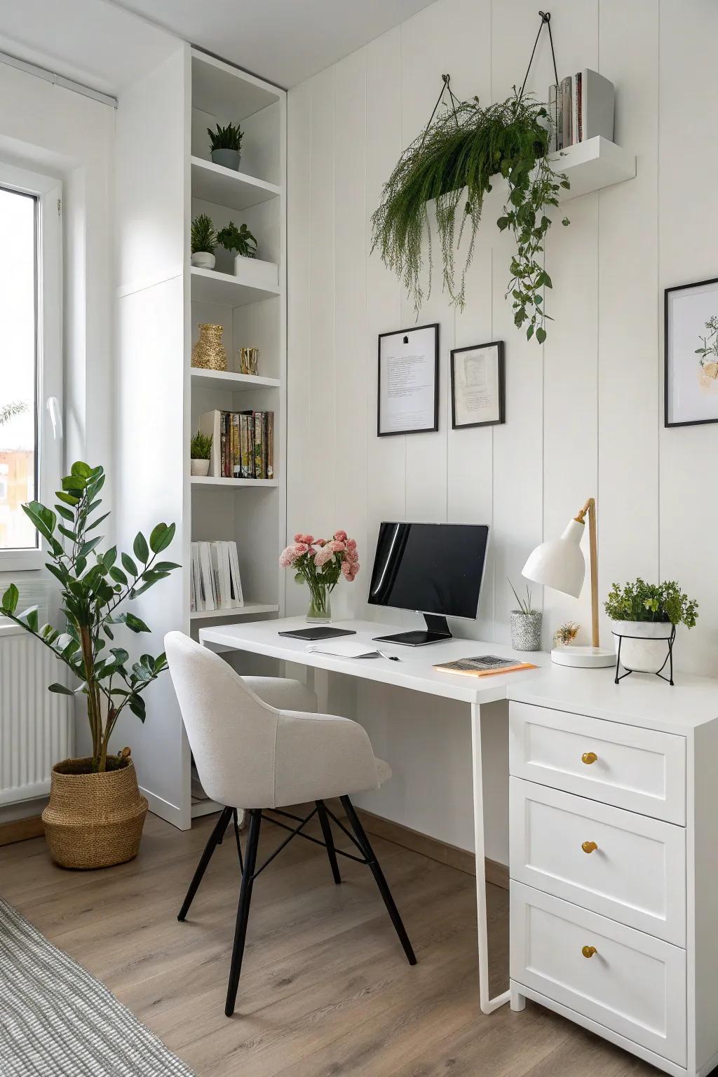 A minimalist office setup that enhances focus and reduces distractions.