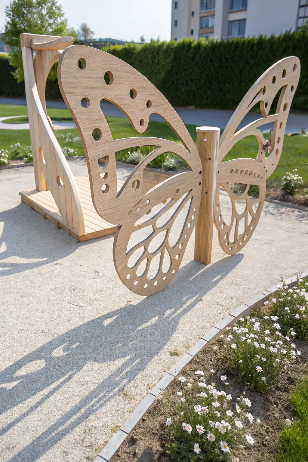 Where imagination takes flight: Explore the Butterfly Climbing Garden.