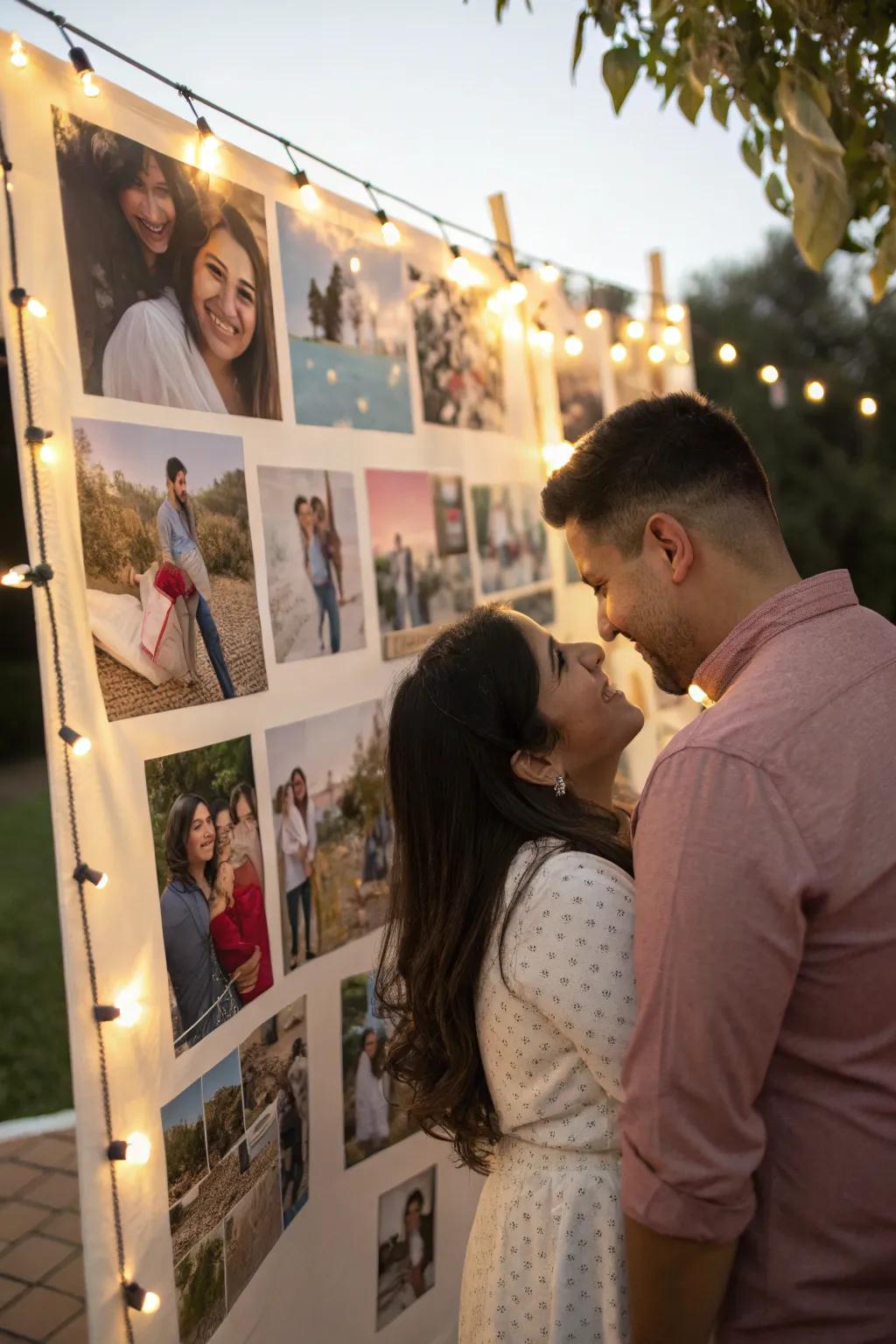 Capture your love story with a personalized collage poster.