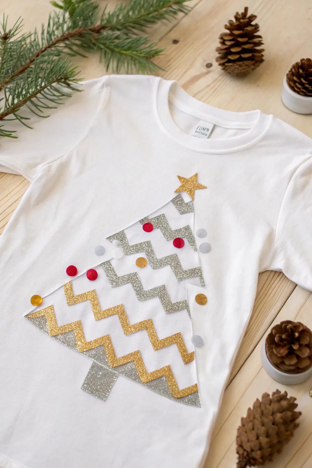 Embrace the festive spirit with a DIY touch: create your own sparkling Christmas tree shirt this holiday season!