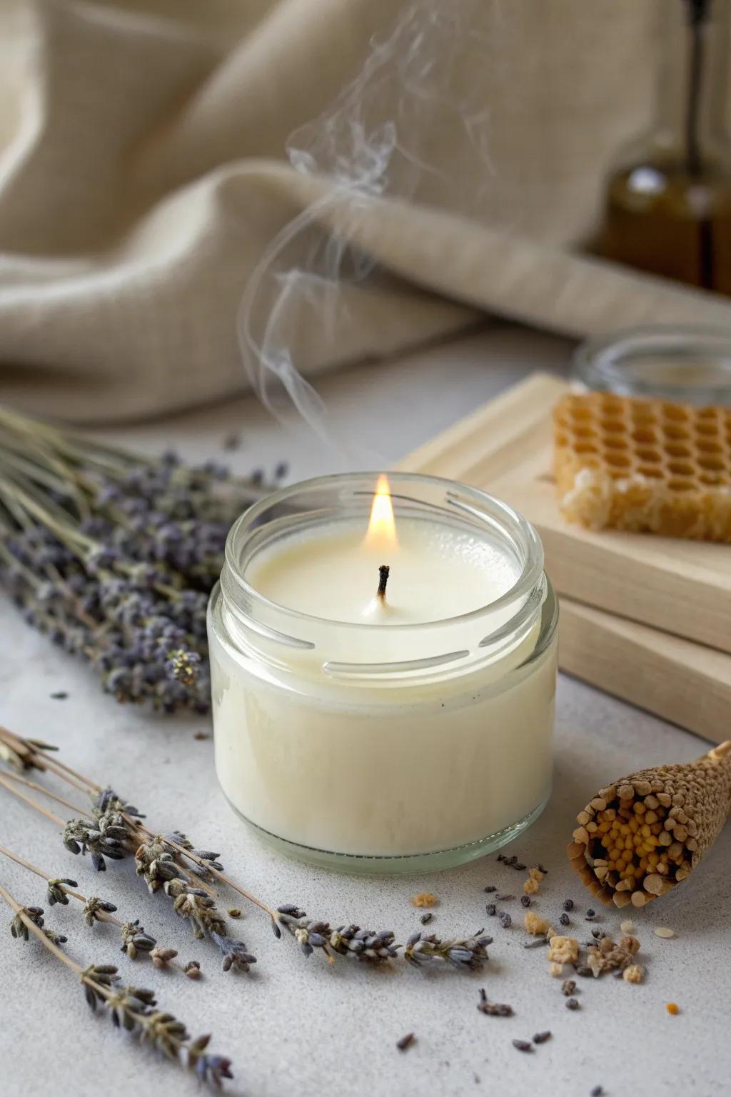 Illuminate your friendship with a handmade scented candle that whispers cherished memories.