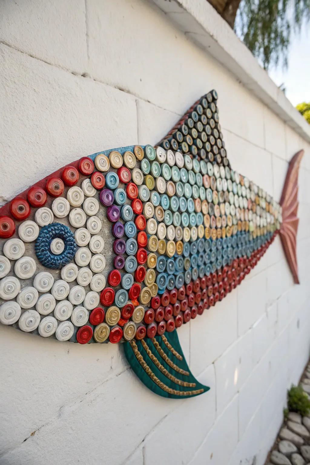 Transform bottle caps into stunning wall art with a touch of Scandinavian simplicity and Boho flair!