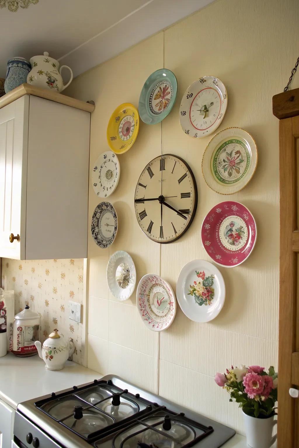 Add a touch of vintage charm with a teacup clock.