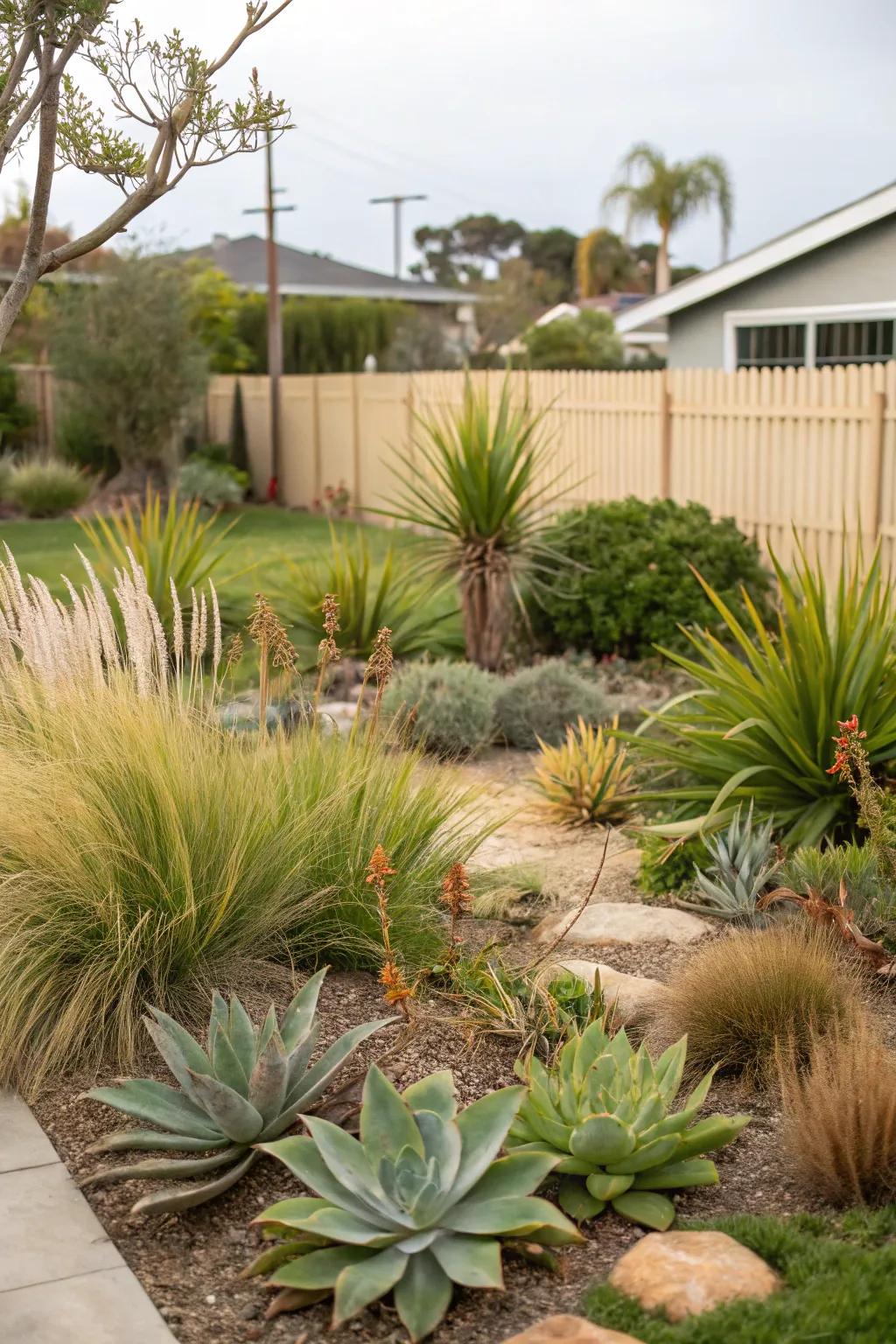 Native plants effortlessly blend sustainability with beauty.