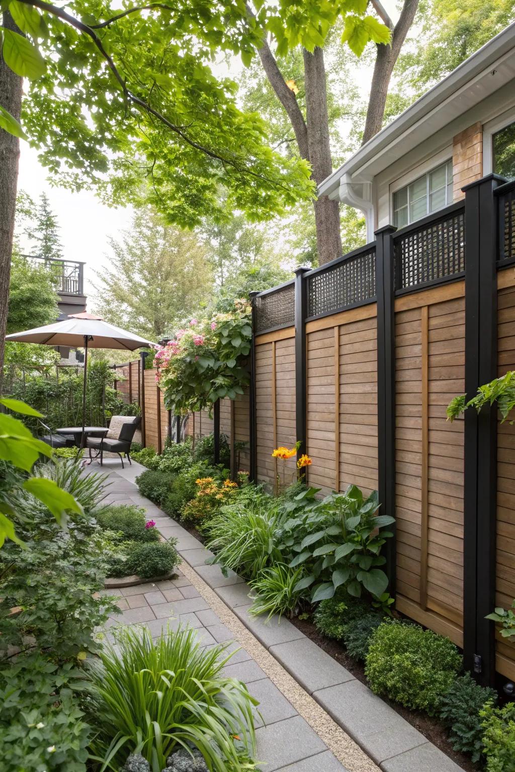 Privacy panels can add both style and seclusion to your backyard.