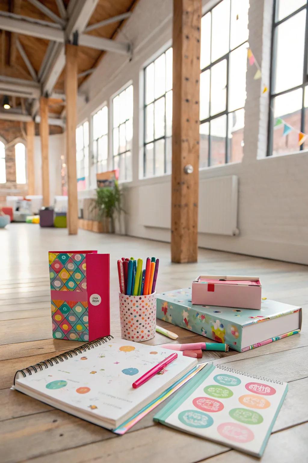 A personalized stationery kit that inspires creativity in older kids.