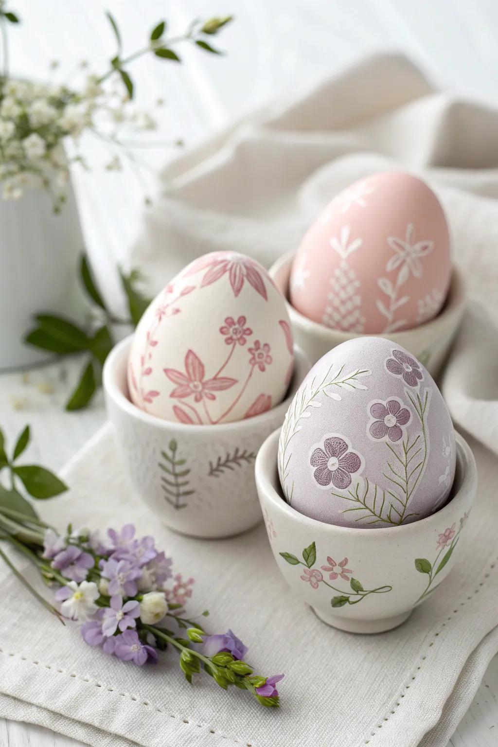 Embrace nature's elegance with handcrafted floral eggshell vases, perfect for adding a touch of minimalist beauty to your home.