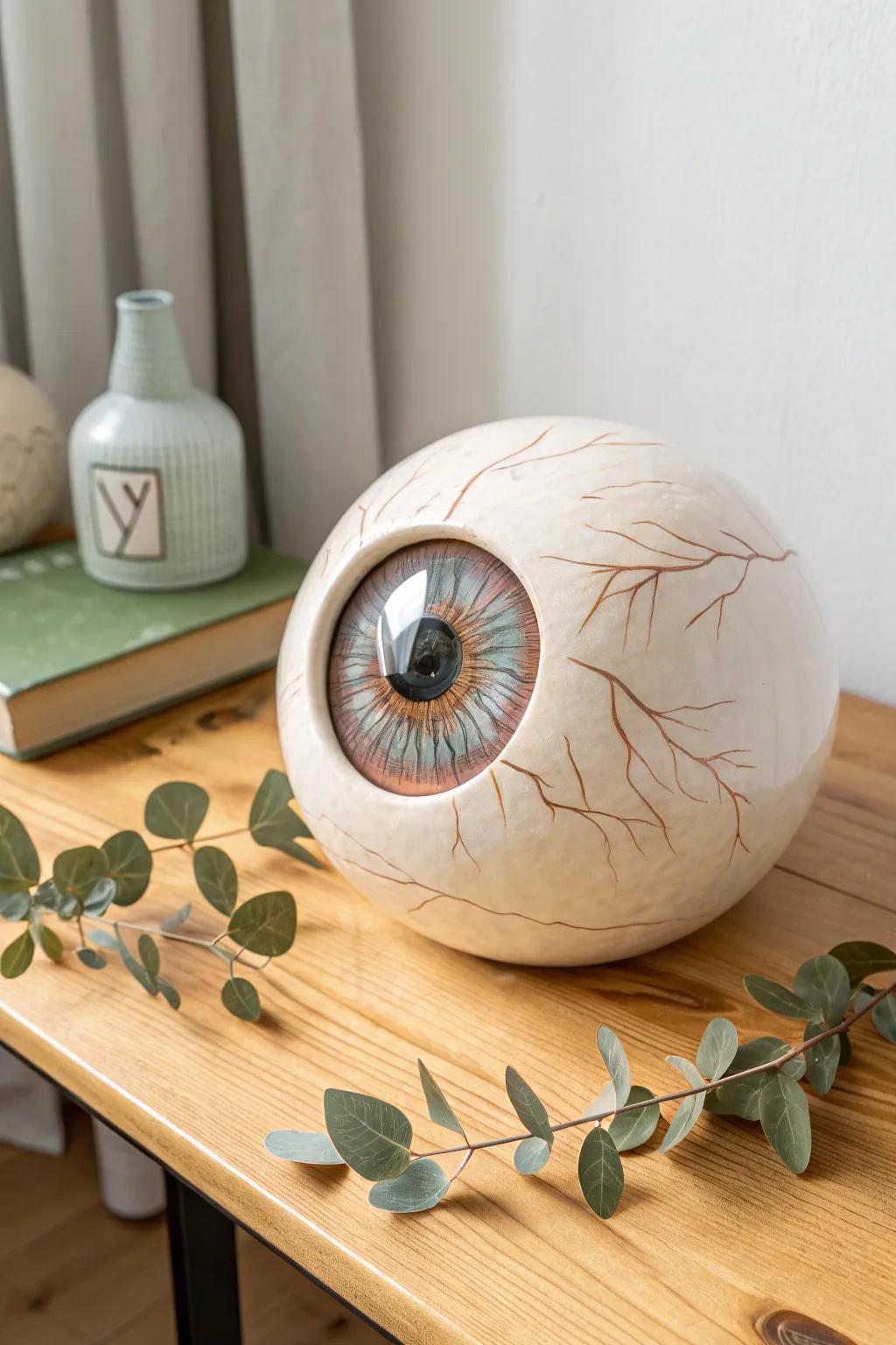 Explore the beauty of art and anatomy with this handcrafted 3D eye model.