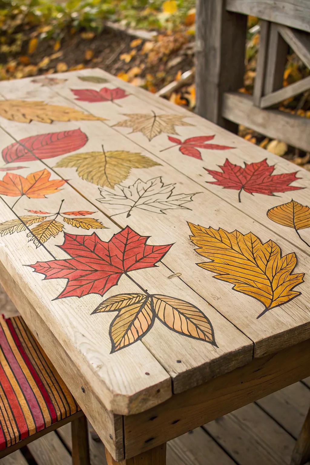 Whimsical leaf designs perfect for autumn-themed projects.