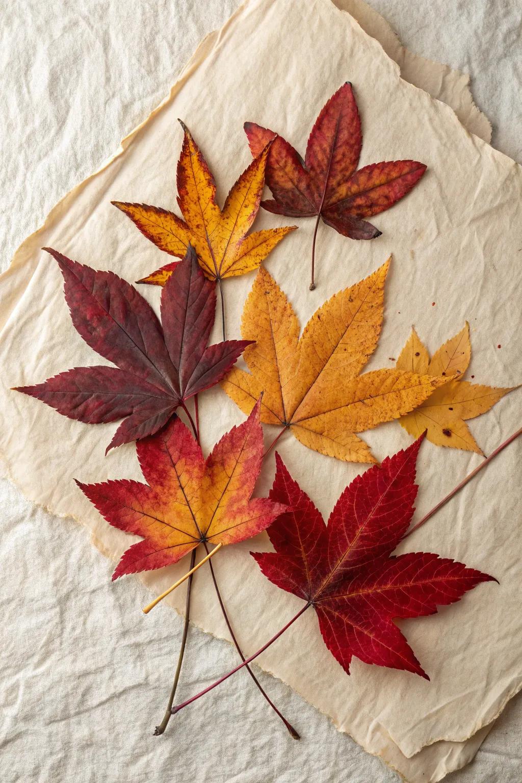 Capture the essence of fall with handcrafted leaf collage art, a perfect blend of simplicity and natural beauty.