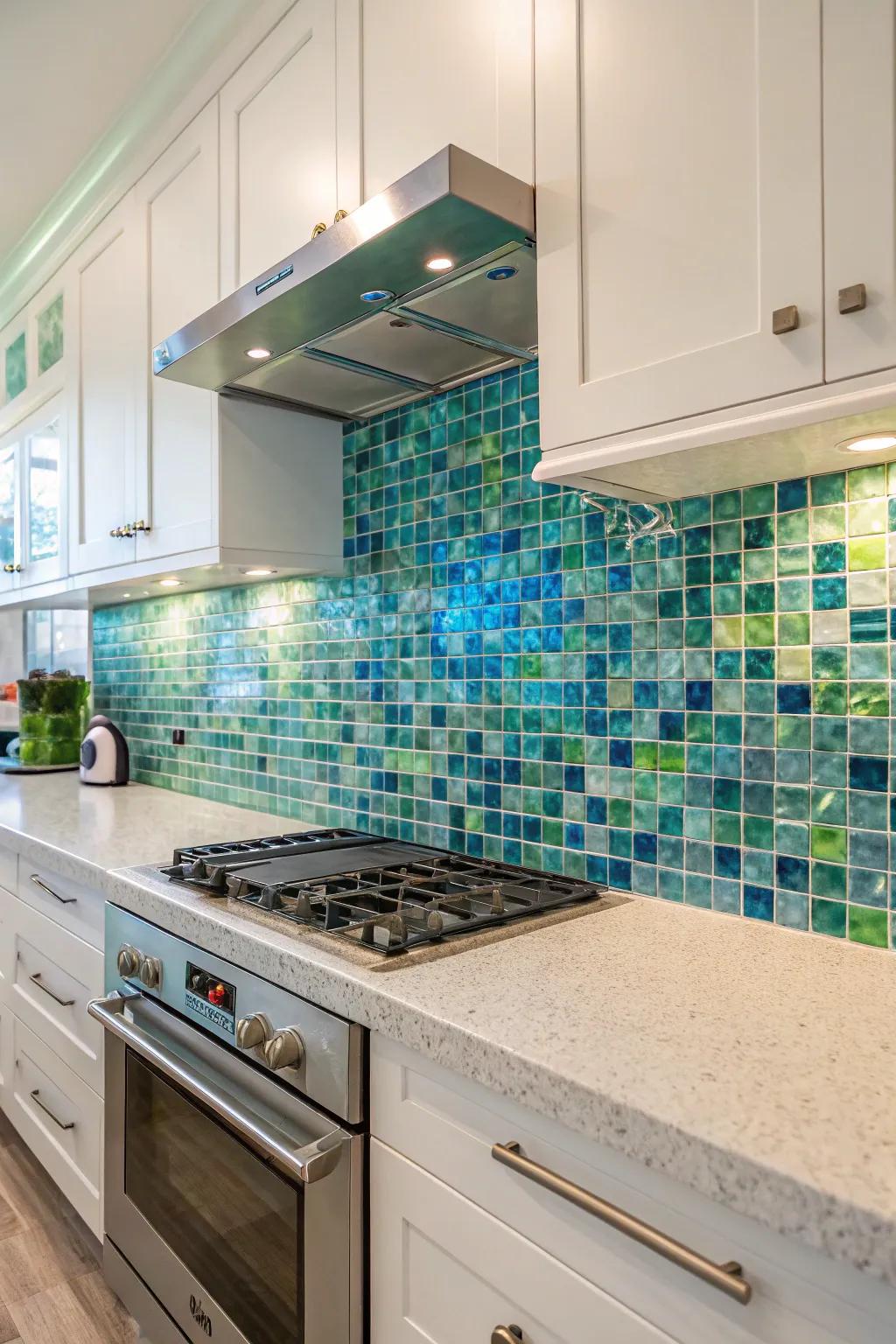 7 Stylish Glass Backsplash Kitchen Ideas