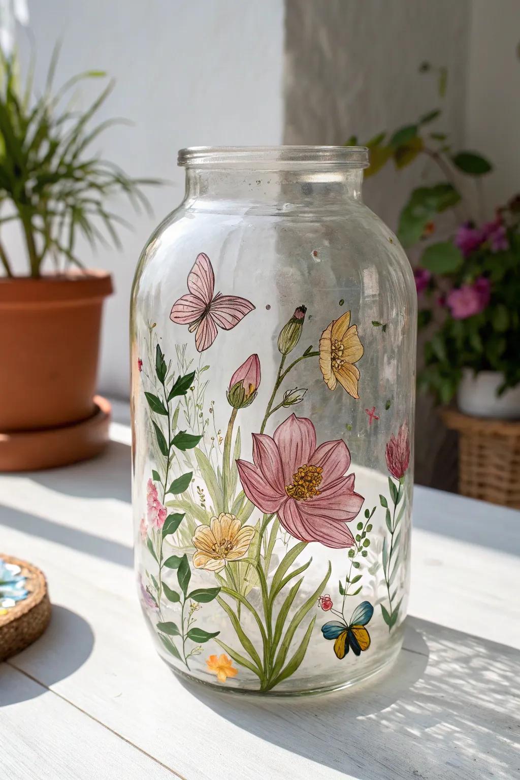 18 Inspiring Glass Jar Painting Ideas