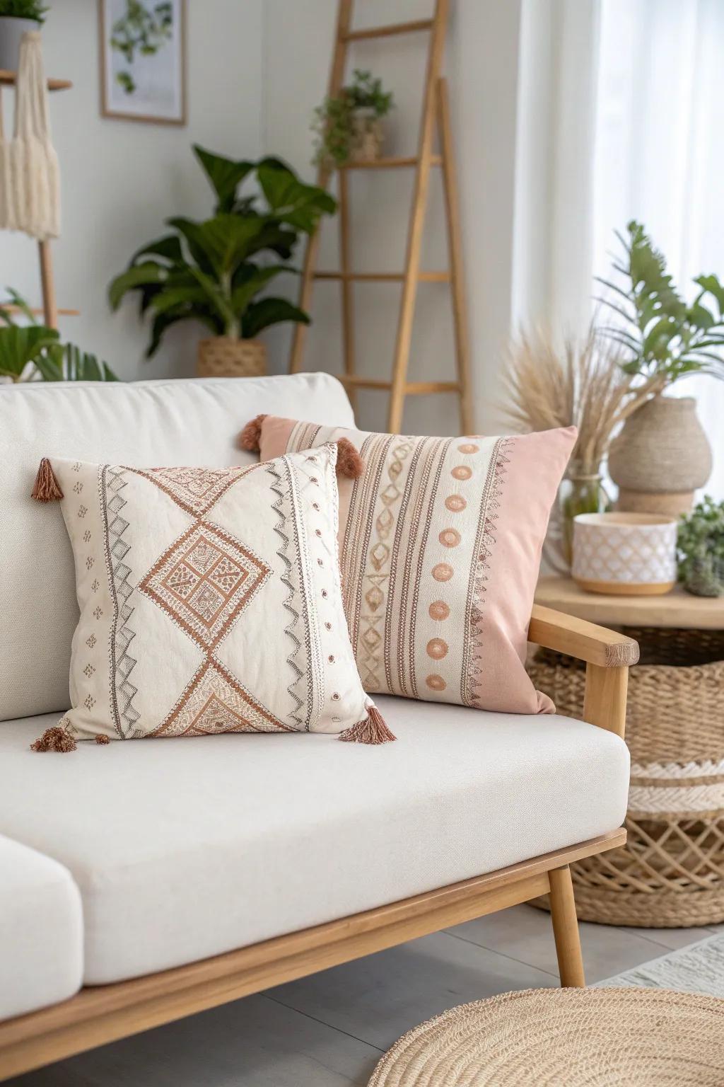 Elevate your space with a touch of chic elegance through handcrafted pillow covers.