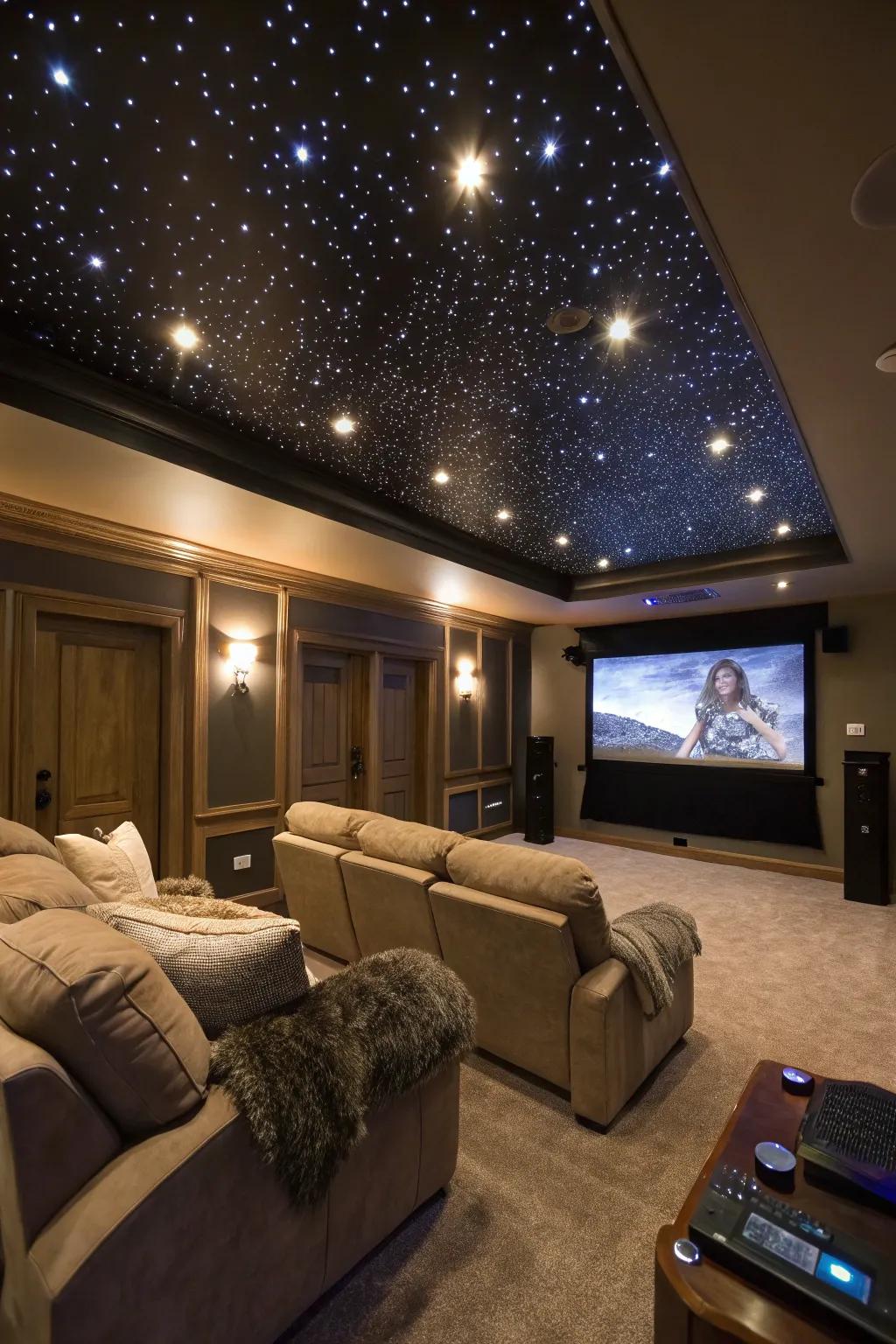 Experience the magic of a starry night in your own home theater.