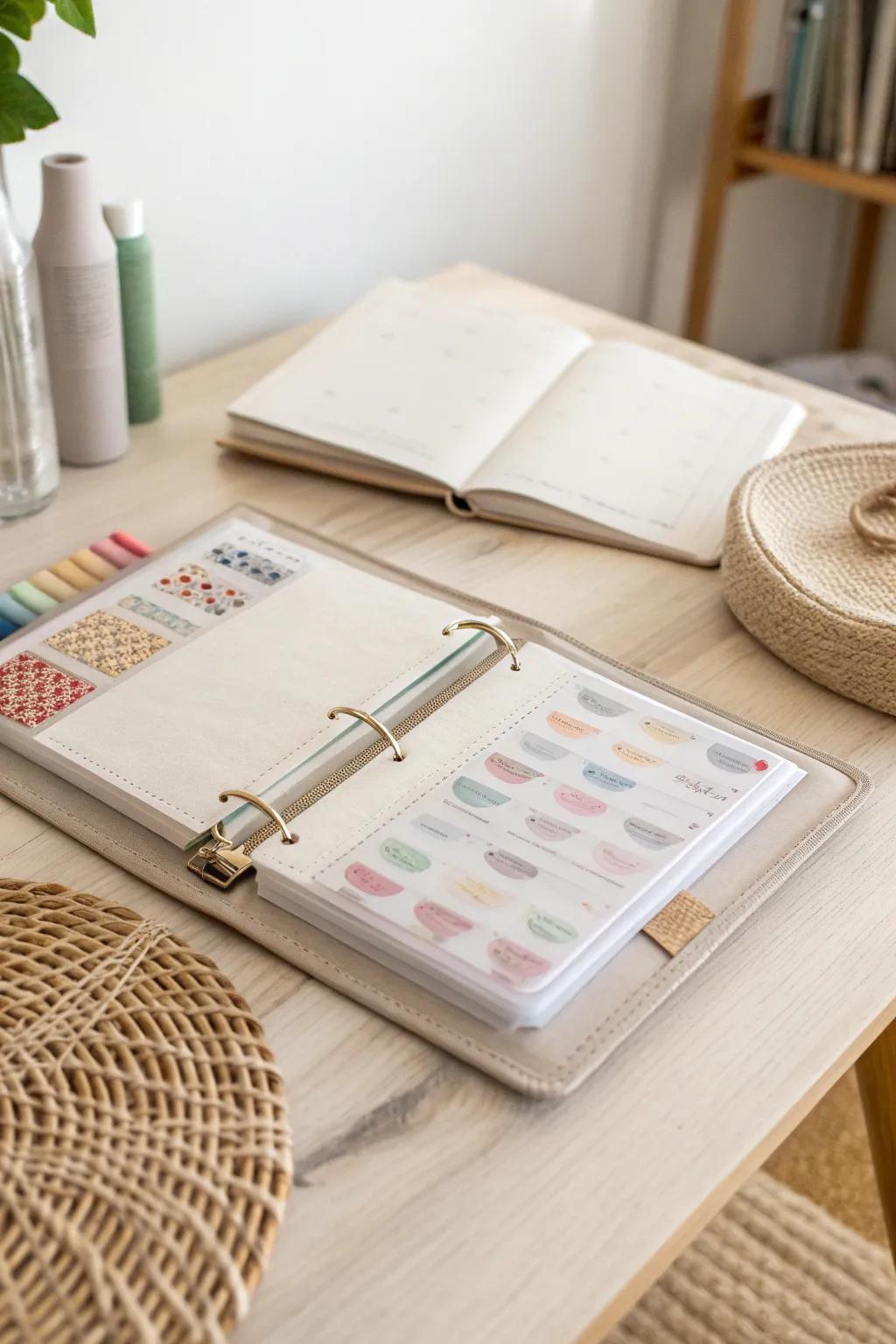Discover the joy of organized creativity with Binder Bliss. #MinimalistMagic