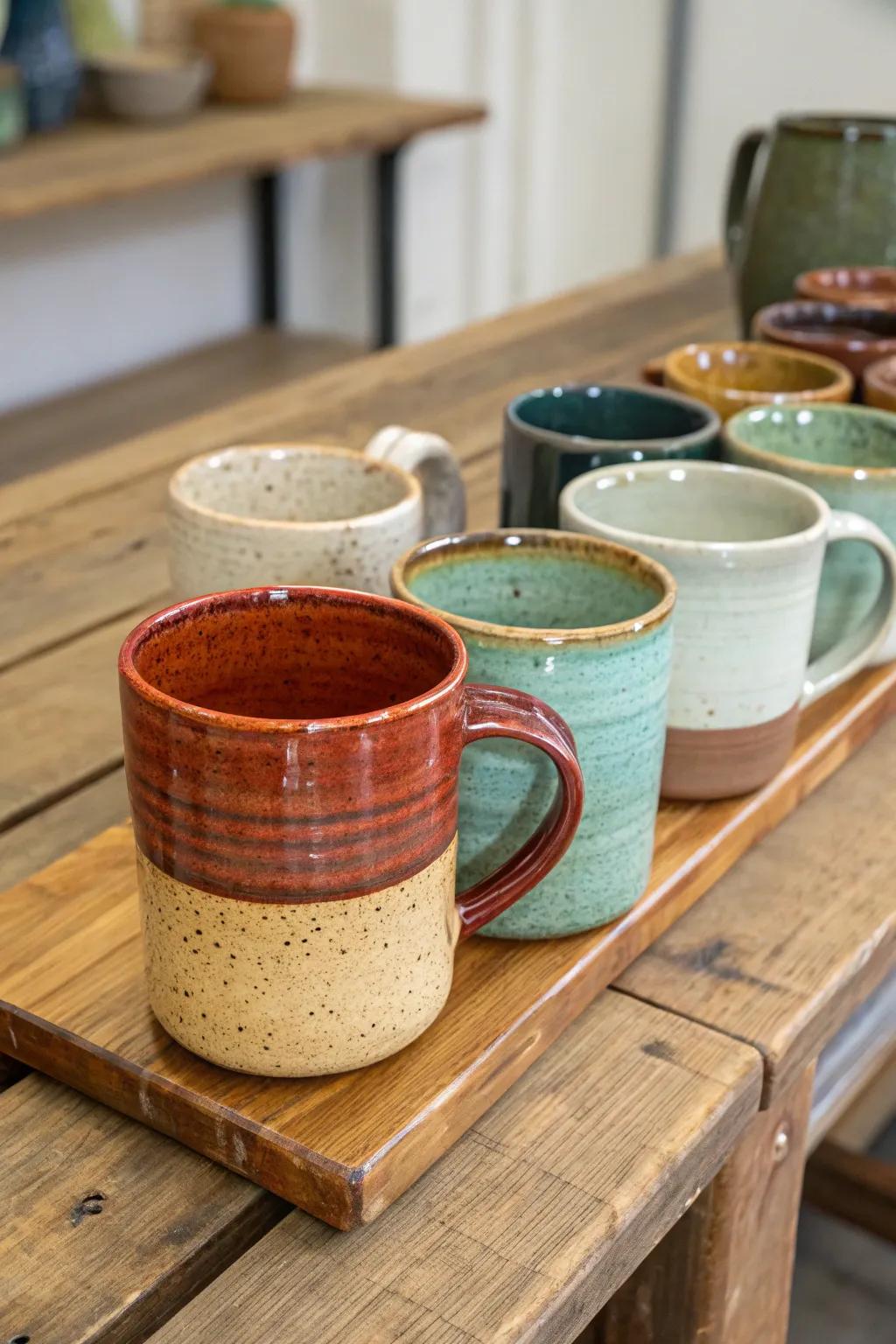 Personalized ceramic mugs that add warmth to any morning routine.