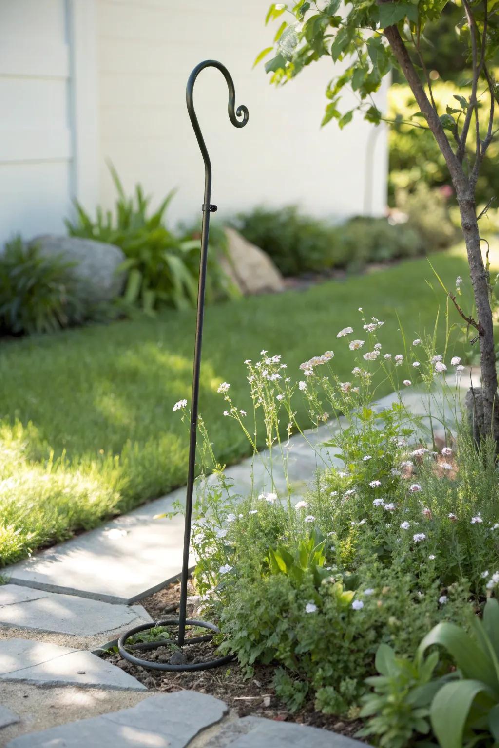 Elevate your garden style with a versatile adjustable shepherd's hook—where elegance meets functionality.
