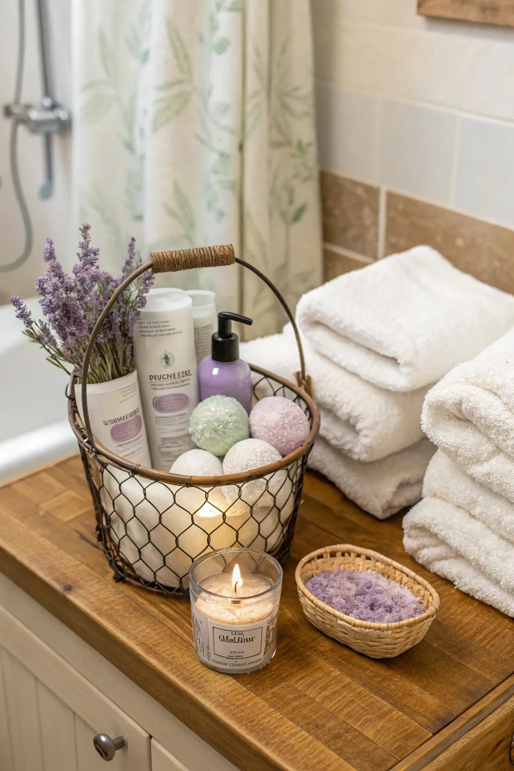 Turn her bathroom into a personal spa retreat.