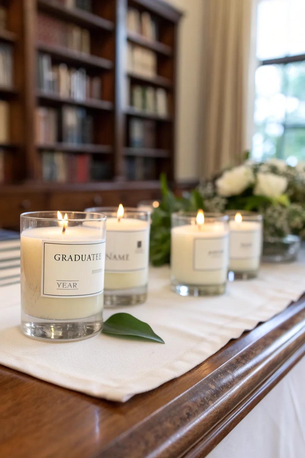 Personalized candles that light up your memories.