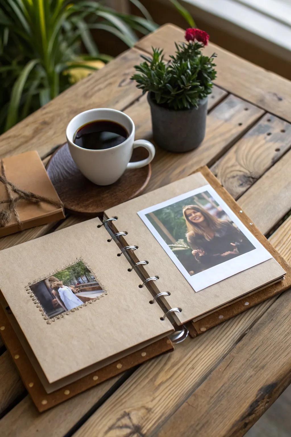 Capture precious memories with a personalized photo album.