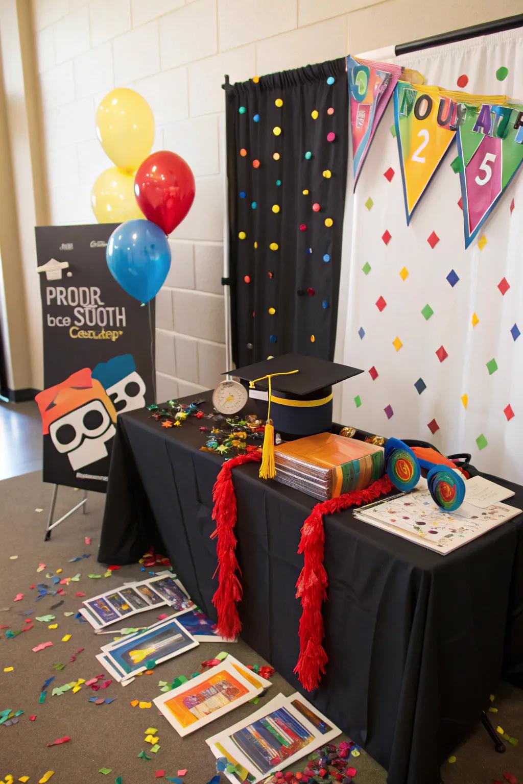 Capture memories with a DIY photo booth filled with fun props.