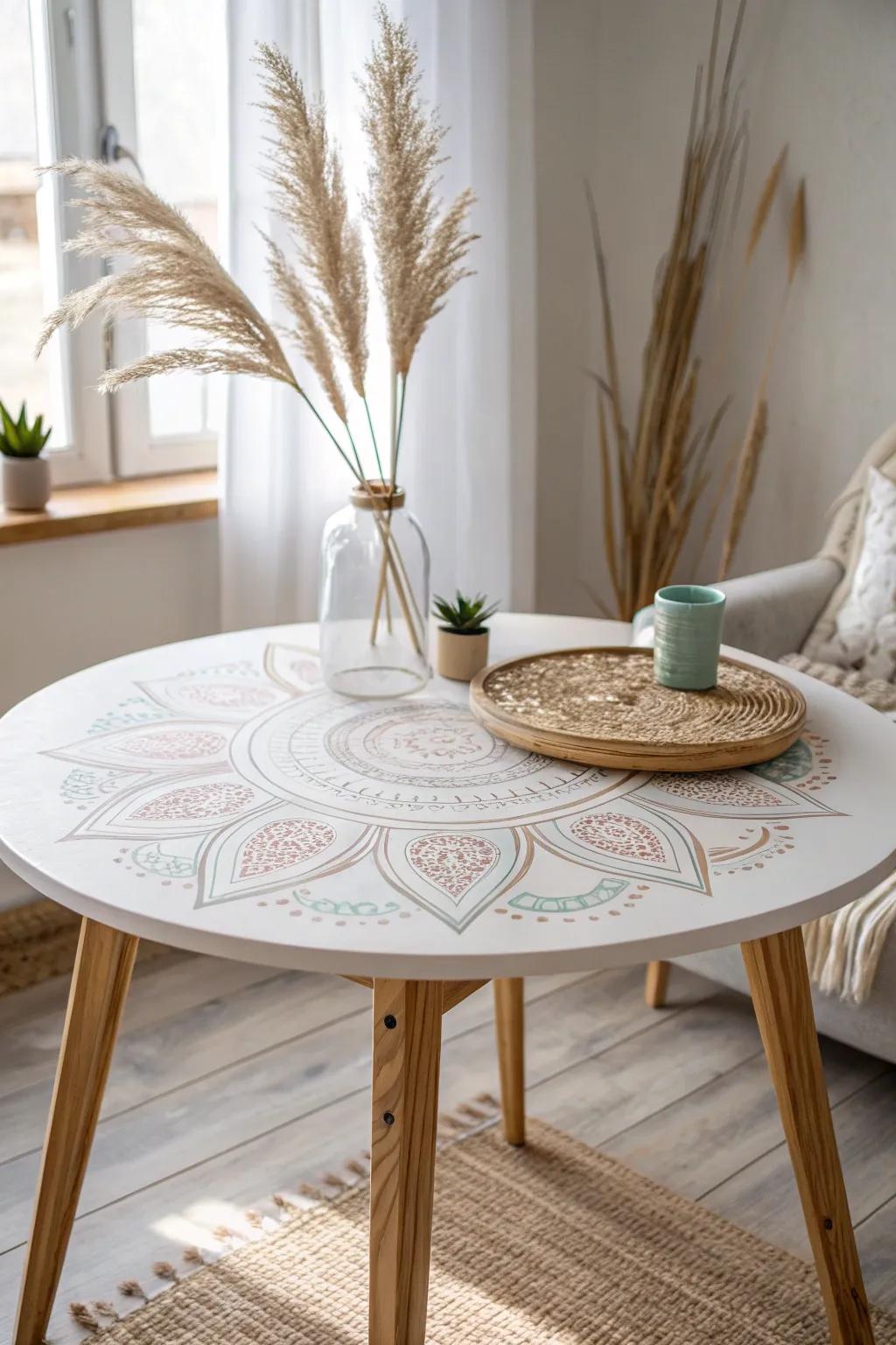 Breathe new life into your space with a painted table transformation—simplicity meets artistry.
