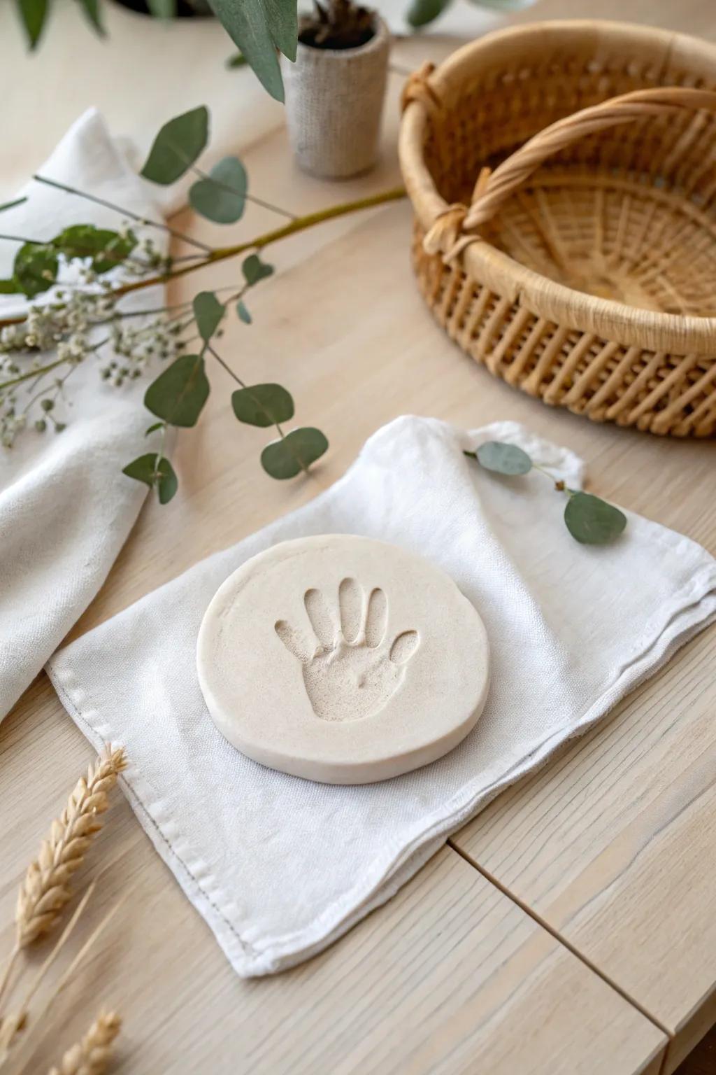 Cherish tiny moments with handcrafted clay keepsakes.