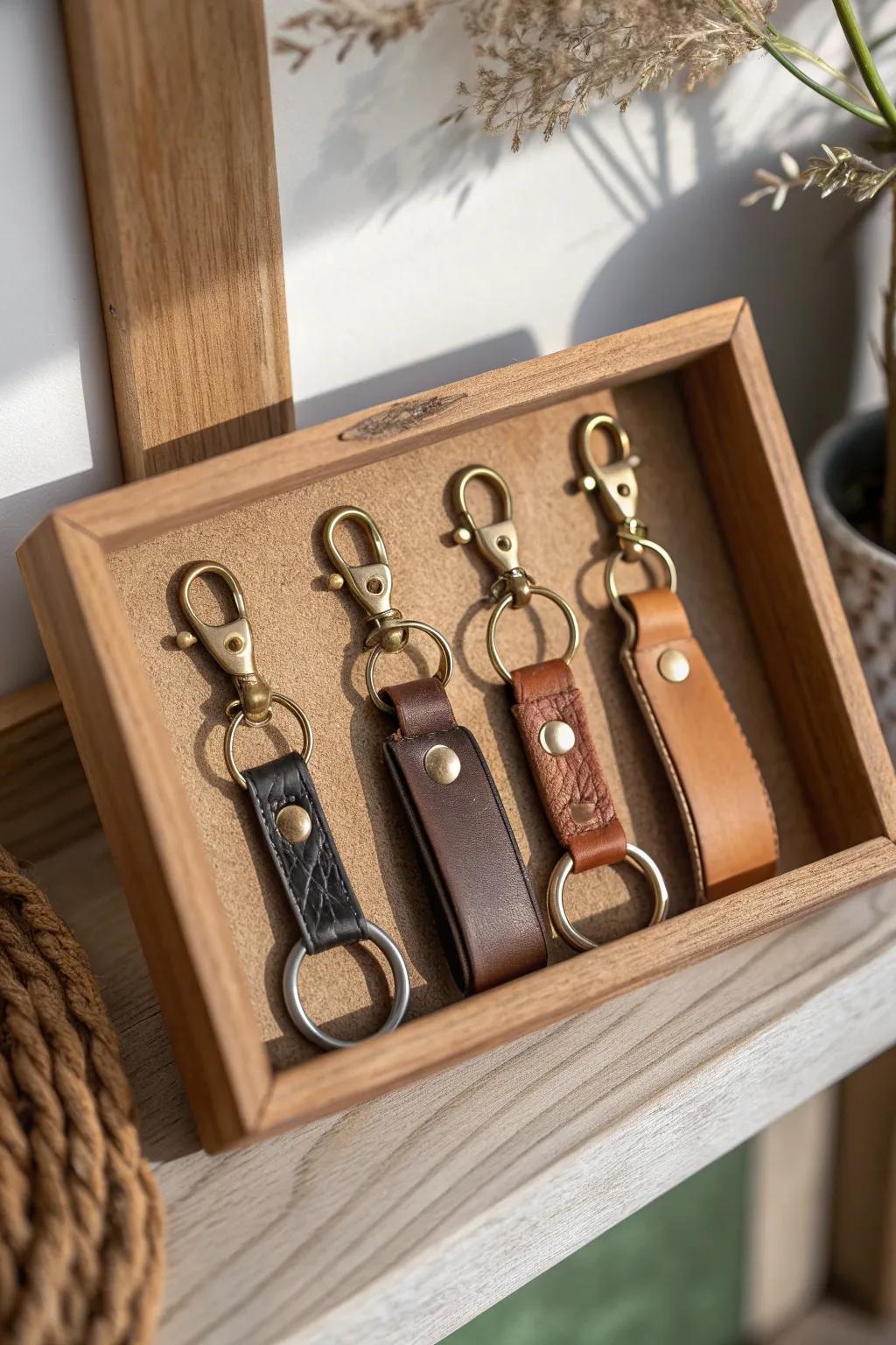 Elevate your everyday items into art with a chic shadow box display.