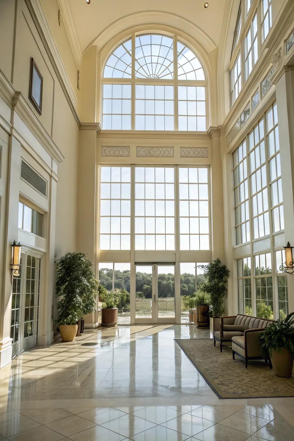 Natural light transforms entryways into bright, welcoming spaces.