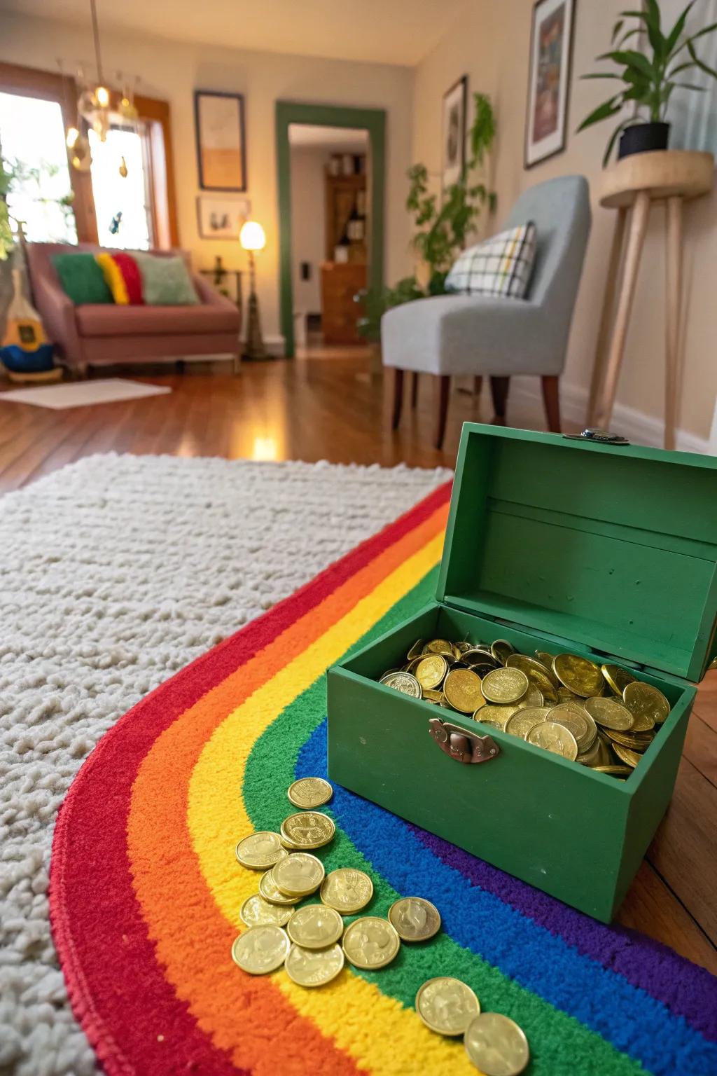 Create a magical path to lure leprechauns with a rainbow road trap.