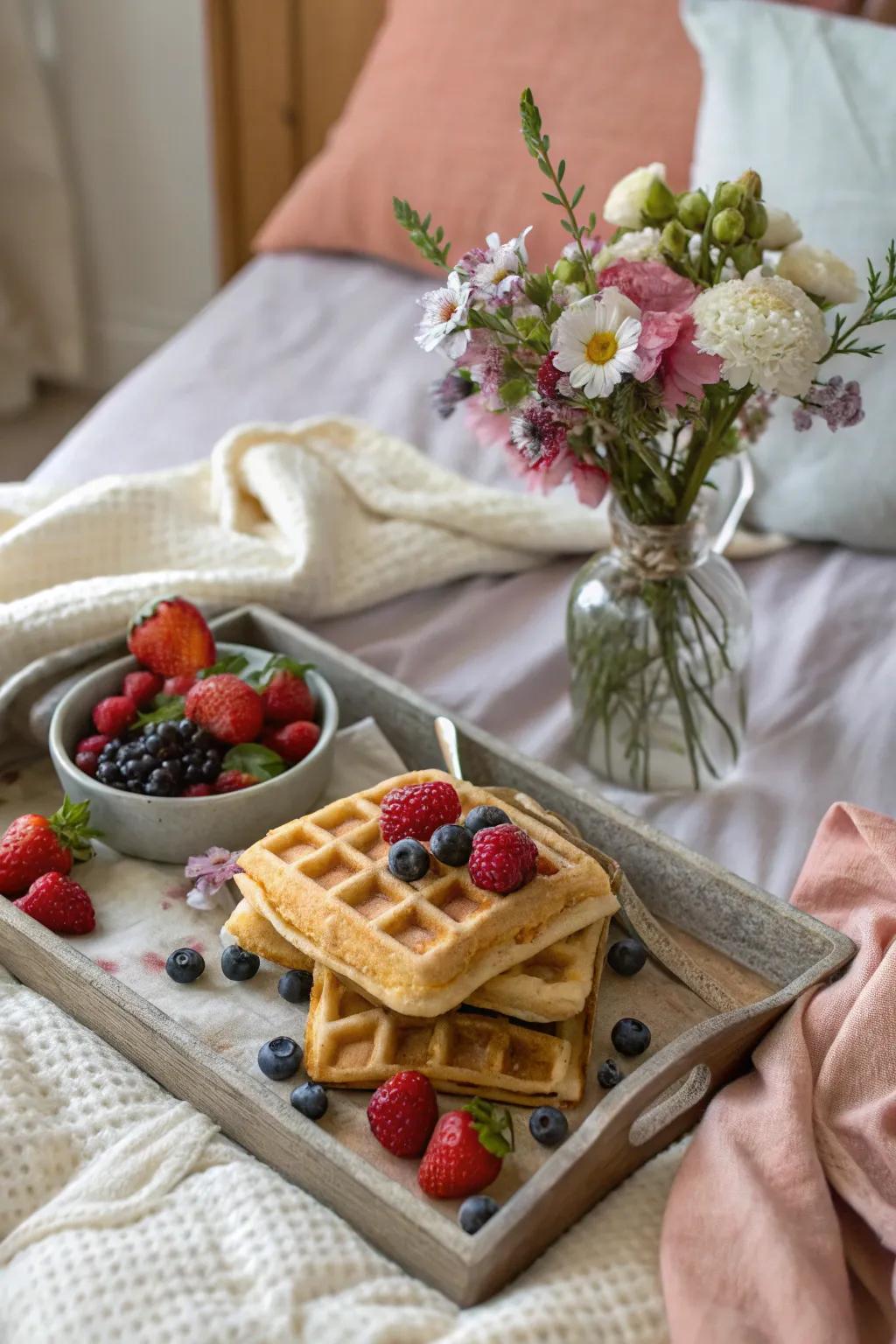 Begin the day with a special breakfast in bed for a touch of luxury.