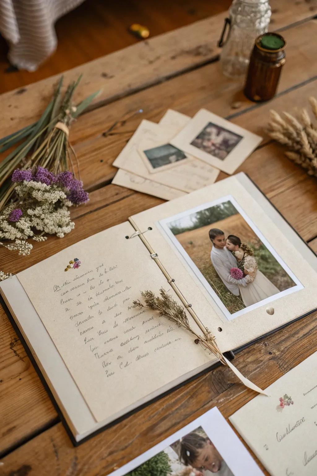 Capture memories through words and visuals.