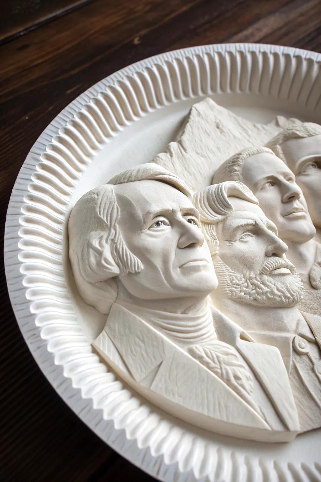 Crafting History: Transform paper plates into a masterpiece of presidential art.