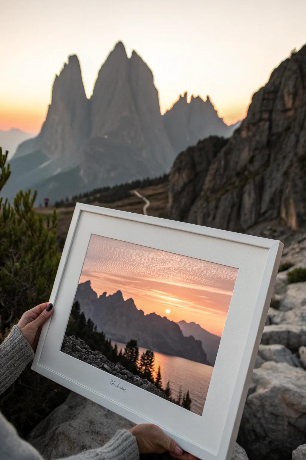 Escape to the serene beauty of mountain silhouettes—where simplicity meets nature's elegance.