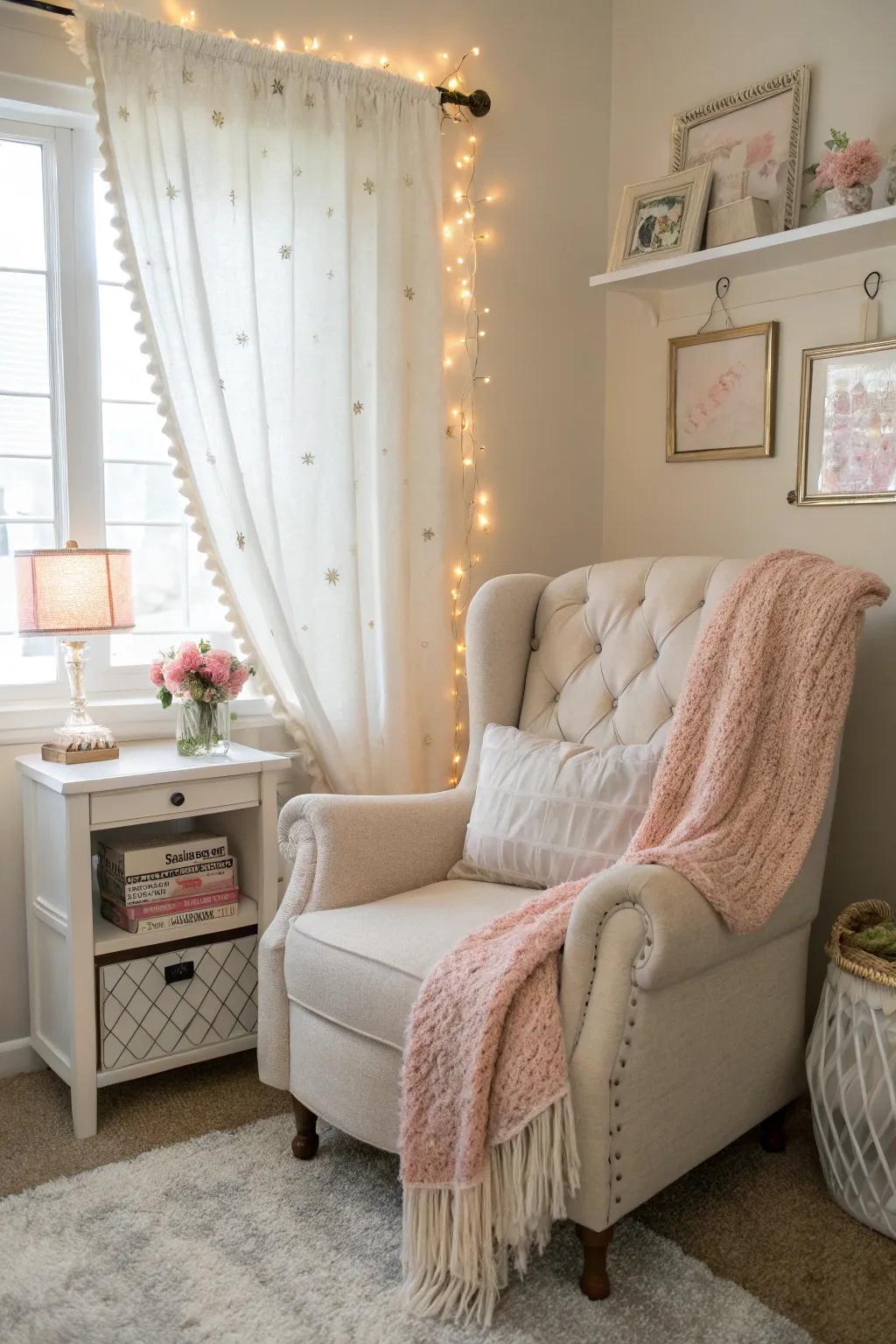 A cozy nook perfect for relaxation and inspiration.