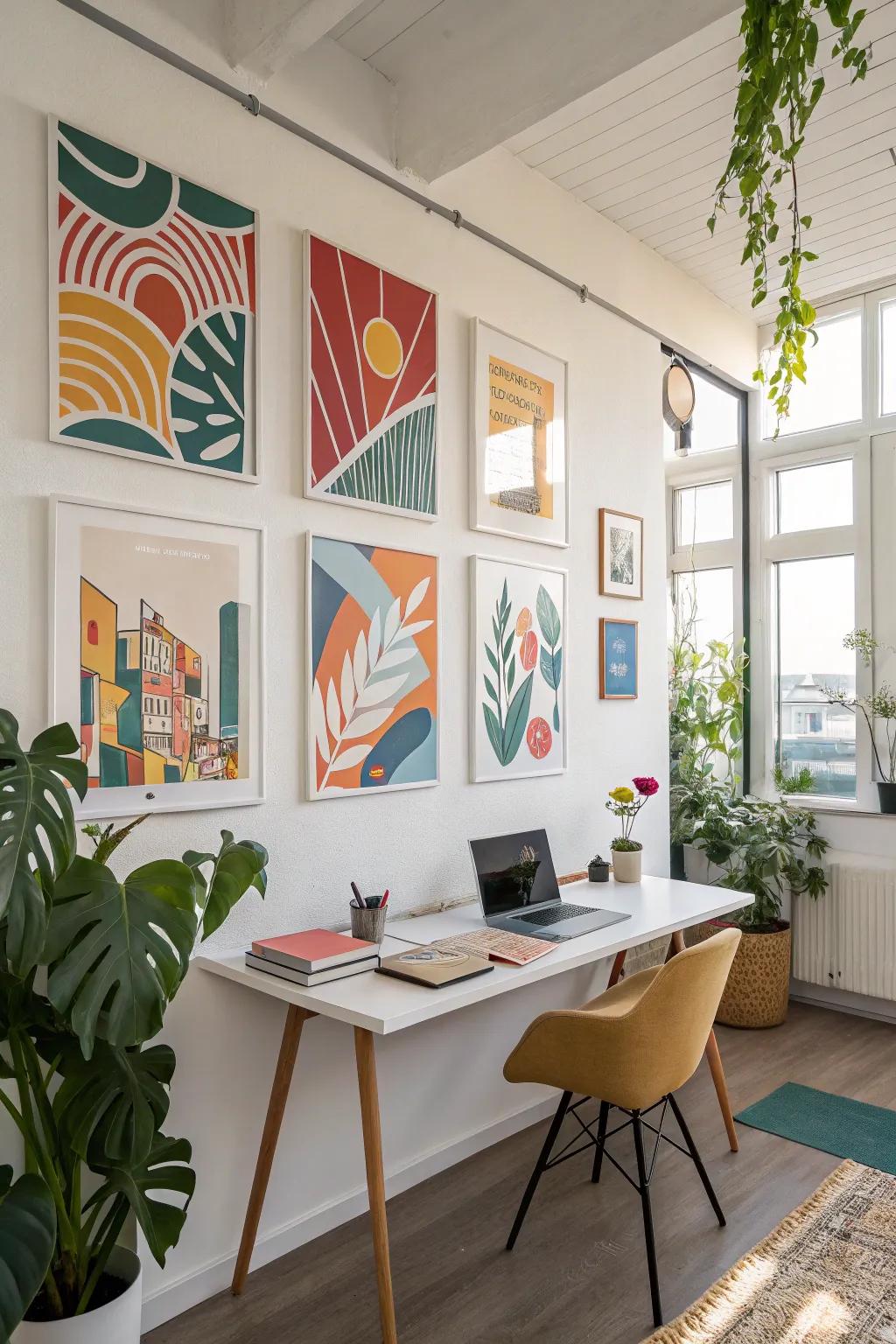 Bringing life to your office walls with vibrant artwork.