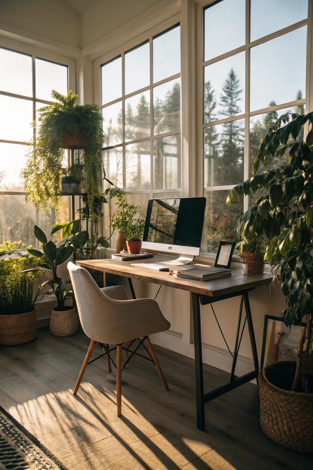 Maximize your workspace with the benefits of natural light.